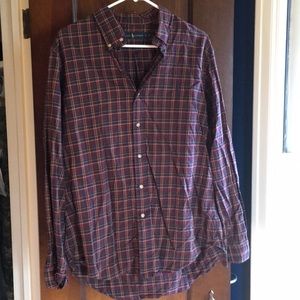 Ralph Lauren Polo men’s button down plaid shirt